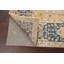 Tapis décoratif en laine de conception unique noué à la main New Age Oushak beige/bleu 9 pi 5 po x 12 pi 2 po