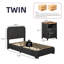 Ensemble de lit plateforme tapissier 3 pièces Bensu Boucle-2124061832-2124061838