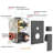10 Inches All Metal Bathtub Faucet Set Shower System With Tub Spout, Modern Valve And Trim Kit-124467807