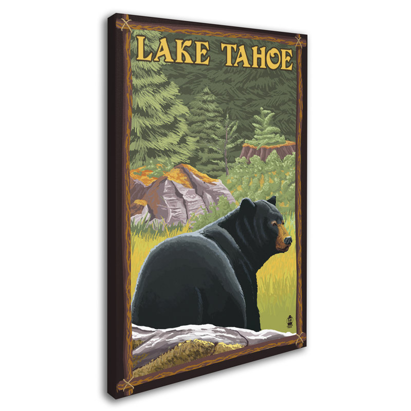 Publicité rétro sur toile Kadey «Travel 47», H 19 po x l 12 po x P 2 po