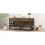 Meuble pour cage double 72 po x 24 po x 34 po avec support pour bol