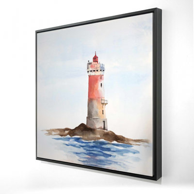 "French Phare Les Pierres Noires" sur toile