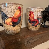 Certified International Gilded Rooster 4-Piece Multi-Colored 20 oz. Mug Set  23652SET4 - The Home Depot