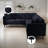 107" L-Shaped Sectional Sofa with Memory Foam & Linen-1179643013