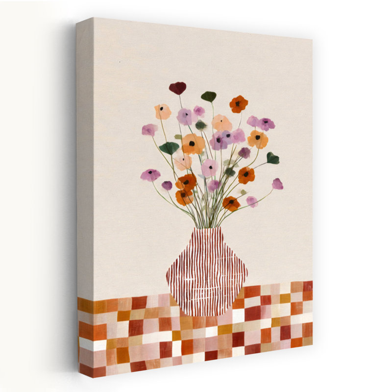 Art mural contemporain abstrait éclectique, H 60 po x l 40 po