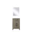 Meuble-lavabo simple l 20 po x P 18 po, comptoir en acrylique et miroir 18 po-489788274