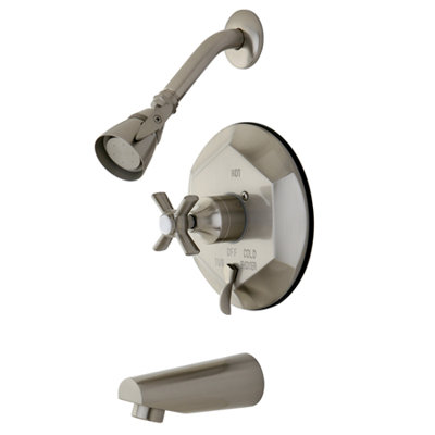Kingston Brass Millennium Single-Handle Pressure Balanced Tub and Shower Faucet