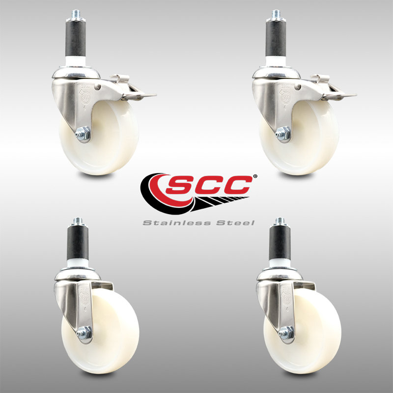 Swivel Stem Caster, 4" H x 4" W