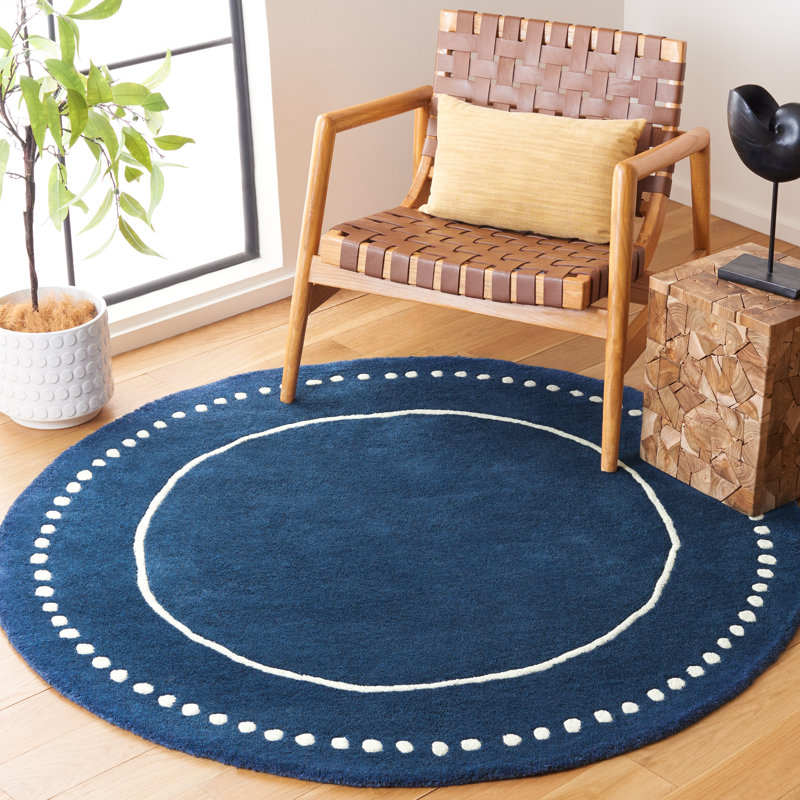 Wool Hand Tufted Area Rug, Round 152 cm