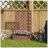 Raised Garden Bed With Trellis Lattice, Wood Planter Box With Self Draining Gap, Freestanding Trellis Planter For Climbing Plants, Vines, Flowers, 29.5" X 13.25" X 53.25", Light Brown
