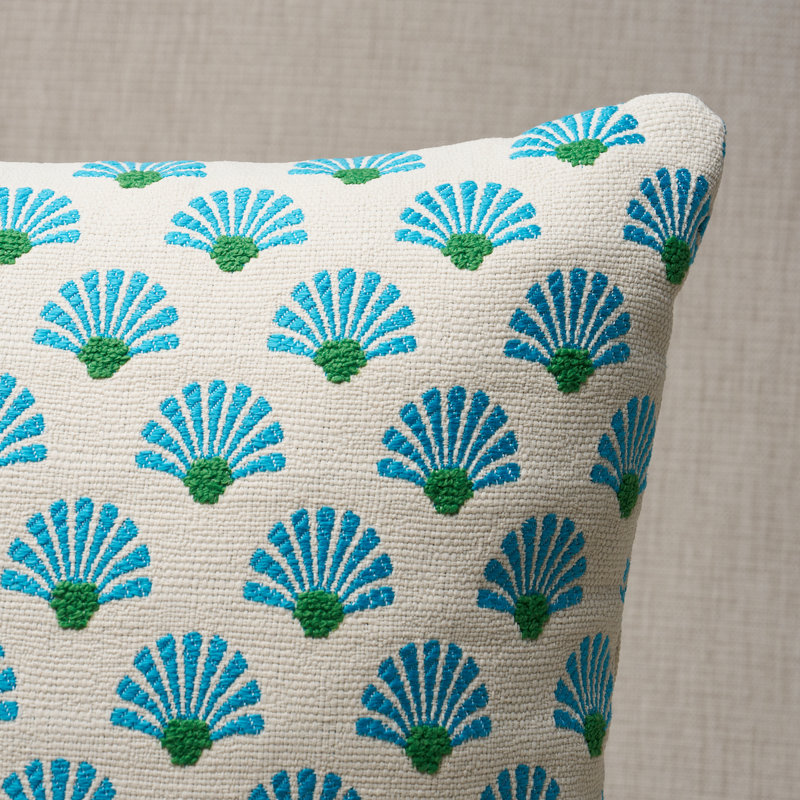 Bellini I/O Pillow, 18" H x 18" W, Square, Lagoon