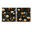 Motif floral côtier serein - ensemble d'art mural en acrylique sur verre floral-103925373