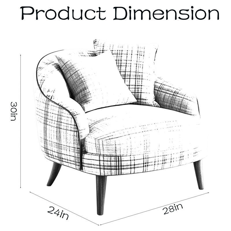 Fauteuil à carreaux