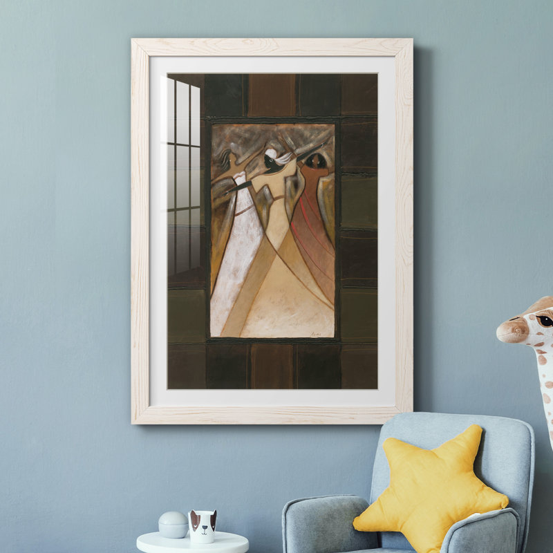 Divine Grace I - peinture encadrée, H 31,5 po x l 23,5 po x P 1,5 po, Papier encadré blanc
