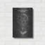 «Soccer Ball Blueprint Vernis Chalkboard», art mural en métal-352885595