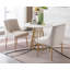 Chaise d'appoint en velours blanc