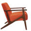 Cadre de siège en tissu d'ameublement orange Modern Home Furniture 1pc-304047078