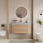Comptoir de meuble-lavabo simple encastré en pierre frittée de 36,21 po x P 19,69 po, comptoir de salle de bain rectangulaire avec lavabo encastré en céramique pré-percé-132713000
