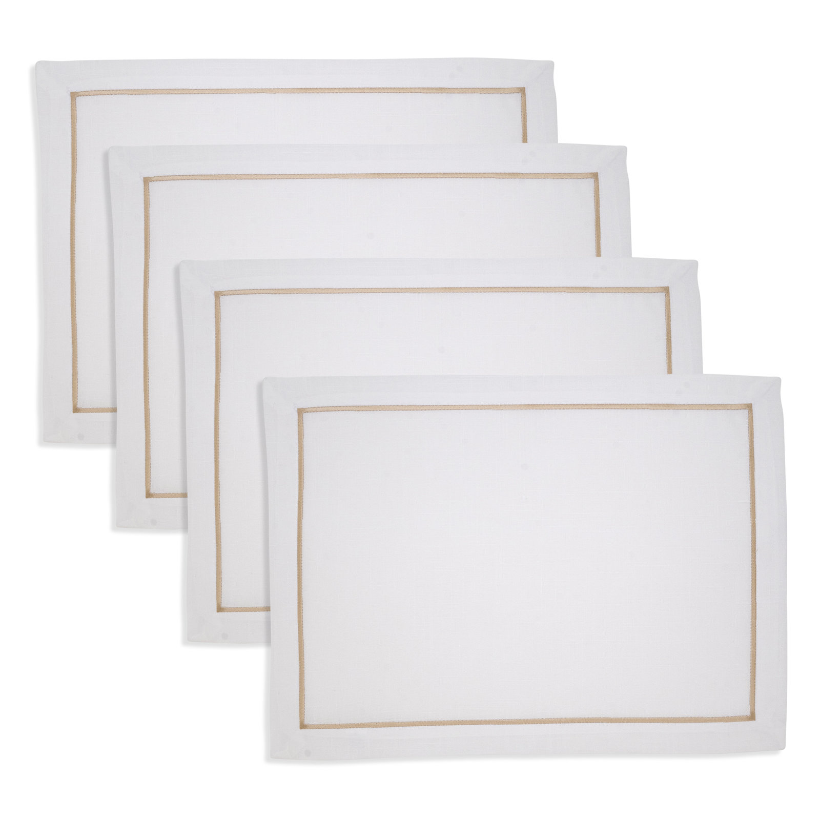 Embroidered Placemat, Cream