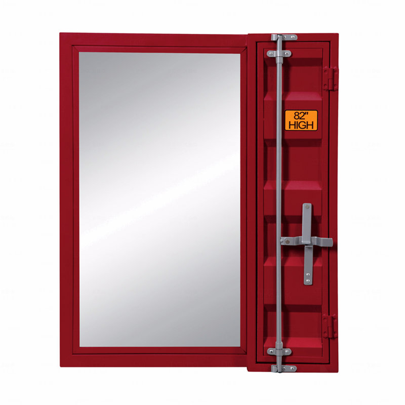 Vanity Accent Mirror, Red