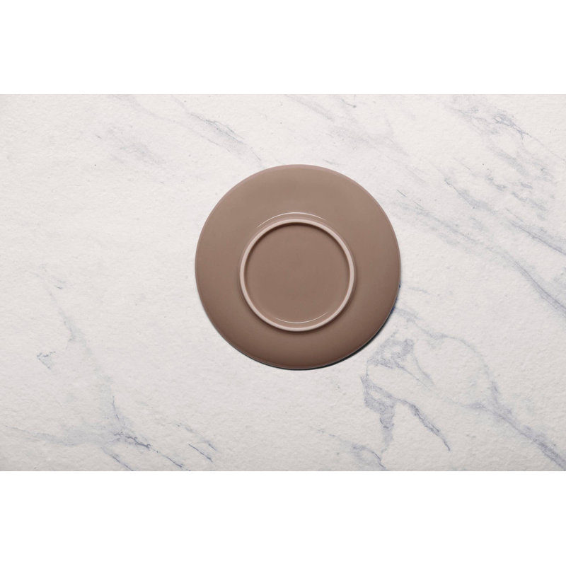Soucoupe en porcelaine de qualité supérieure | Soucoupe à thé surélevée Vital | Va au micro-ondes et au lave-vaisselle
