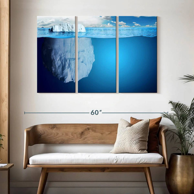 Iceberg sous-marin Alvord, H 32 po x l 50 po