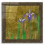 Art mural en verre épique «Exotic Garden 3» par Chariklia Zarris, 24 po x 24 po-1807961714