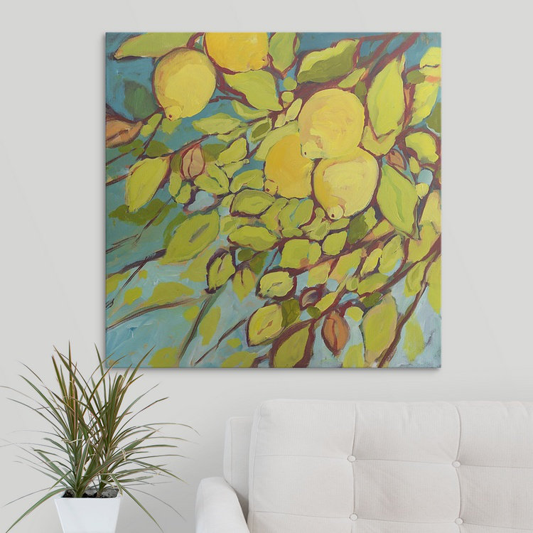 «Nolani The Lemons Above», reproduction, H 30 po x l 30 po x P 1,5 po, Toile