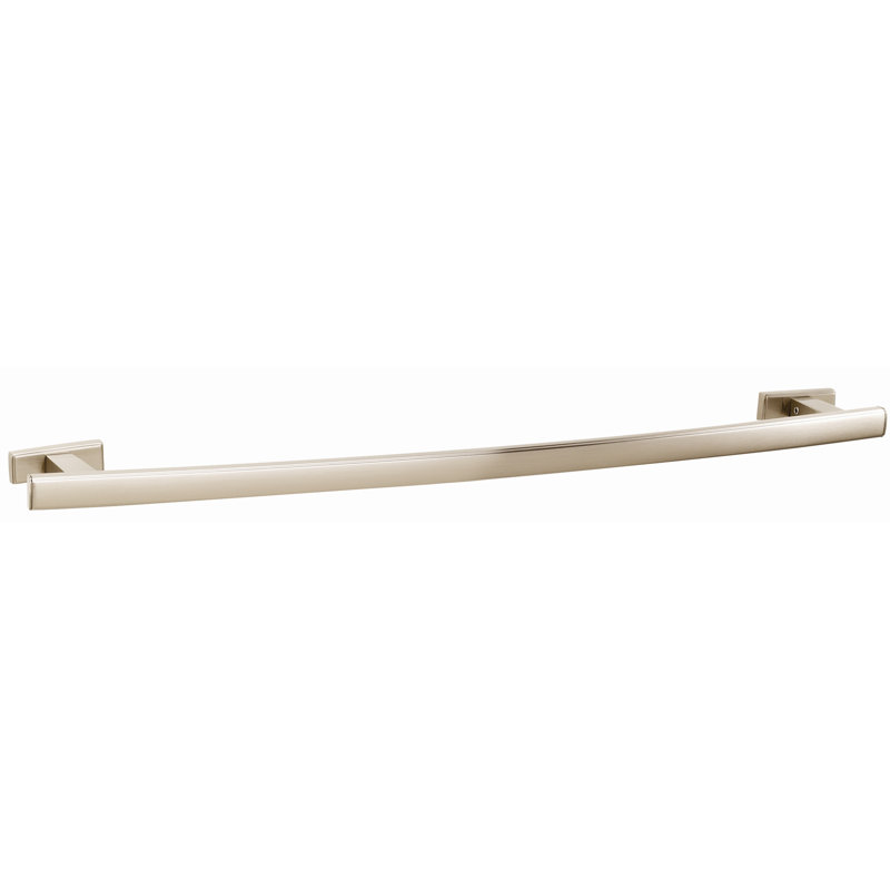 Barre à serviettes murale Stimson, Nickel satiné,  H 0,69 po x L 18 po x P 3,13 po