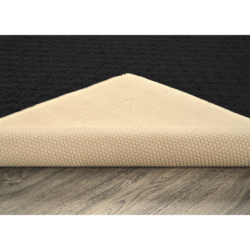 Ebern Designs Mori Area Rug Black, Runner 2' x 8'