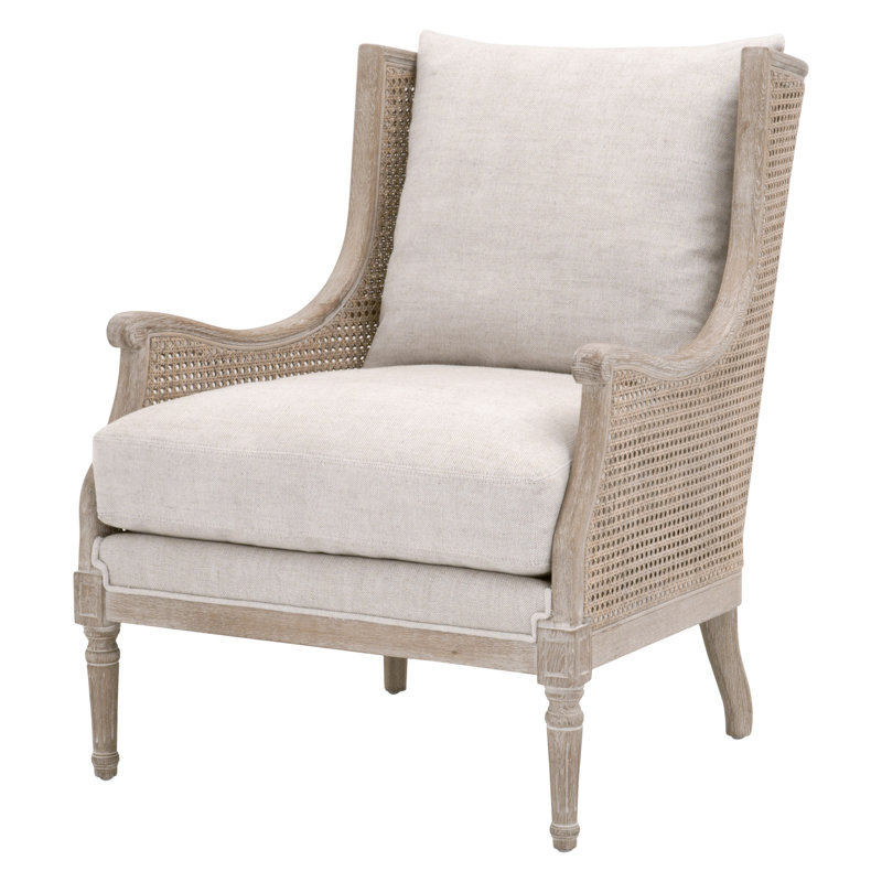 Domenic Upholstered Armchair, Bisque