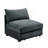 Armless Sofa Velvet-Grey