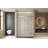 Frameless Single Sliding Shower Door  48 "W X 76" H, 1/4 "(6 Mm) Clear Tempered Glass, Explosion Proof Film, Stainless Steel Handle Square Tube Track  Brushed Nickel-125341065