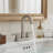 Bathroom Sink Faucet for 3 Hole with Pop Up Drain and 2 Handles