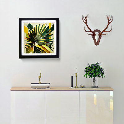 Palm Leaf Constructivism No.1 - Framed Print