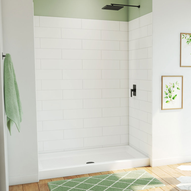 Dreamstone 60 W x 34 D x 84 H Rectangle Shower Stall and Base Included