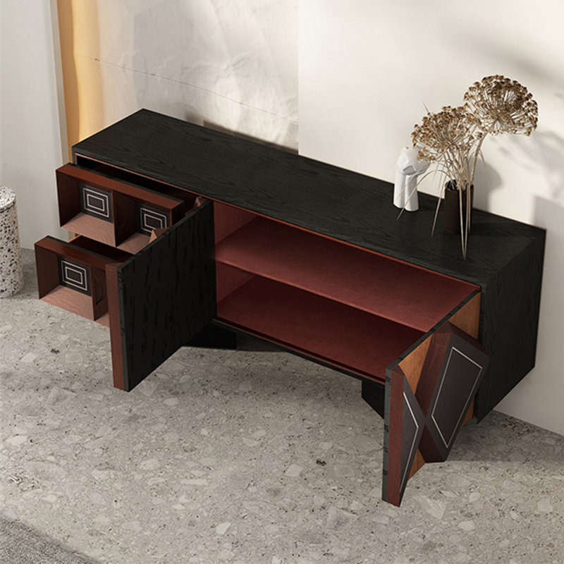 Meuble télé de salon de style américain, 35.43”H x 70.87”W x 15.75”D