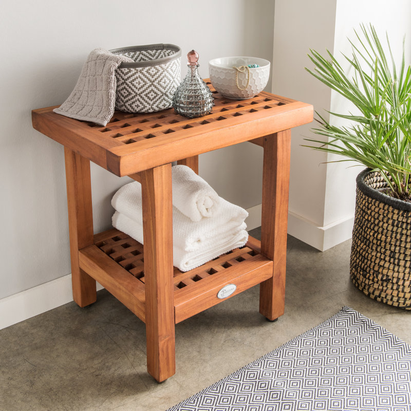 Admer Solid Wood Accent Stool