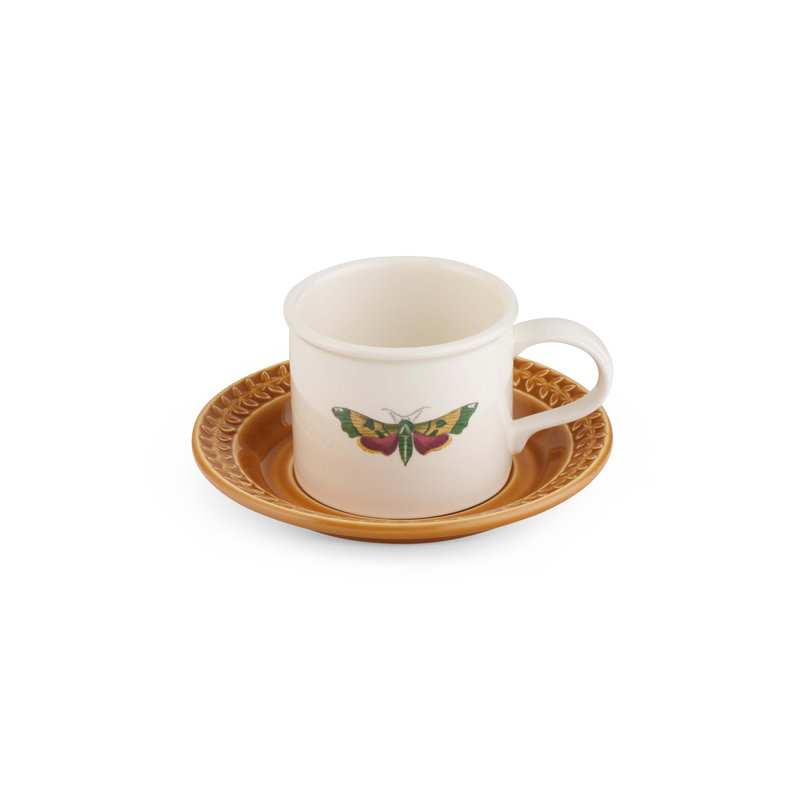 Harmonie de jardin botanique Portmeirion Papilio Amber Brkfst C&S Emb 9Oz ambre