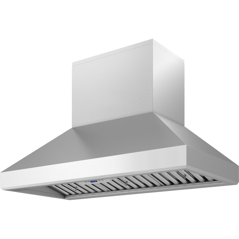 48" Titan 750 CFM Ducted Wall Mount Range Hood in Silver with Nightlight, 48"