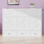 Structure de lit escamotable fonctionnelle avec grands tiroirs-1110409348