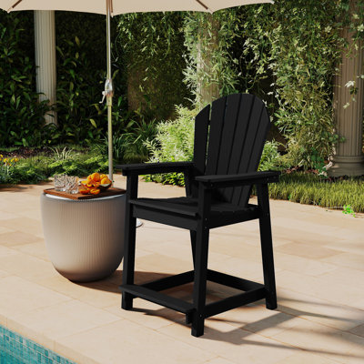 Hdpe Adirondack Chair For Patio, Weather Resistant