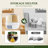 Annalie White 6-Grid Rotating Food Dispenser with Lid
