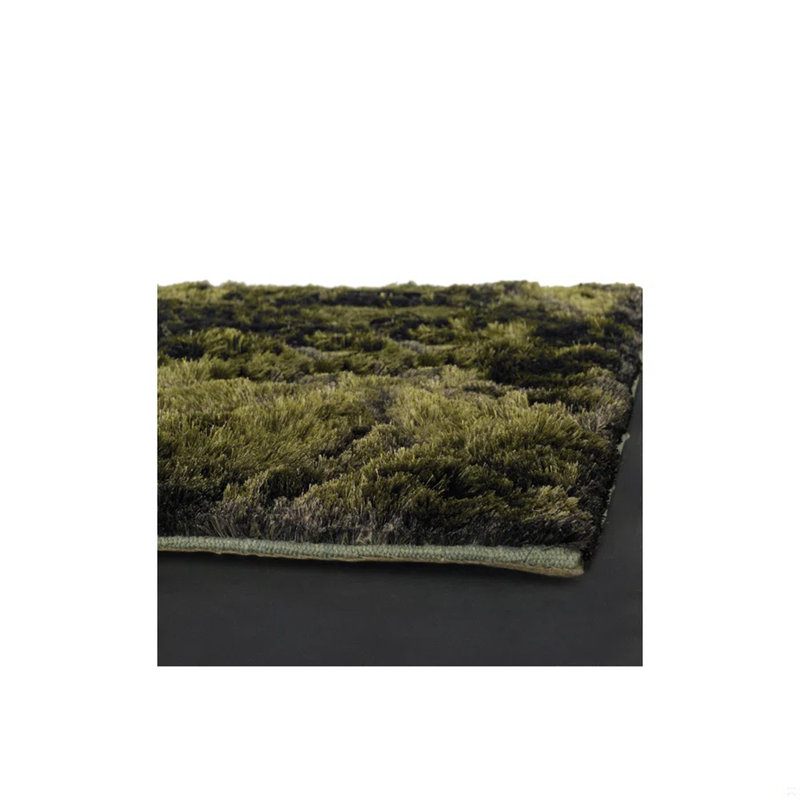 Flemish Shag Green Area Rug, 5' x 7'6"