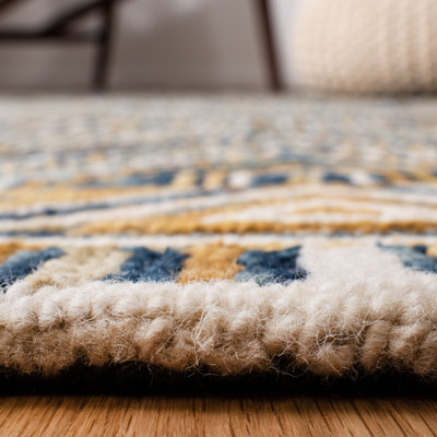 Deyoung Hand Tufted Wool Geometric Rug