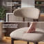 Tabouret de comptoir rembourrÃ© Vannie avec structure en bois massif-627100735