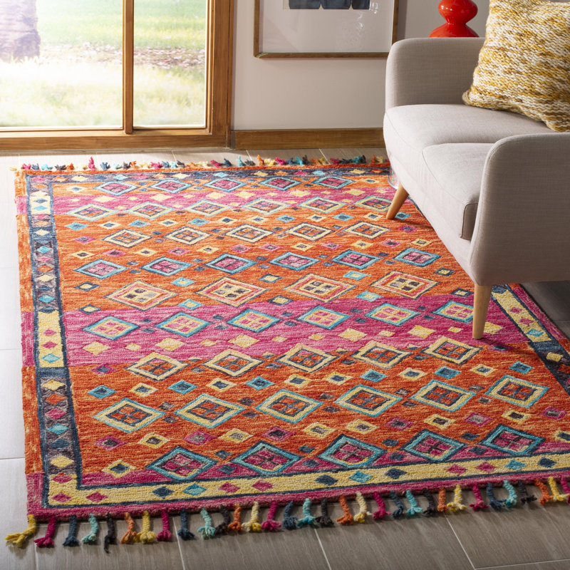 Tapis en laine touffeté à la main Vahakn, Rectangulaire 3 pi x 5 pi