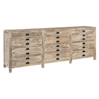 Dyson Elm Solid Wood 90.5 " W 12 - Drawer Dresser