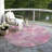Machine Washable Indoor/Outdoor Xhevrie Pink Rug-988384994