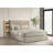 Light Oak Bookcase Storage Queen Bed